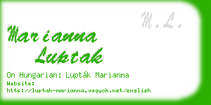 marianna luptak business card